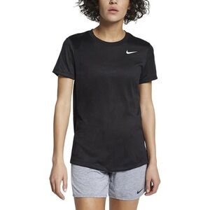 NEW Nike Women's XS Quick Dry Pullover Short Sleeve - Black (AQ3210-010)